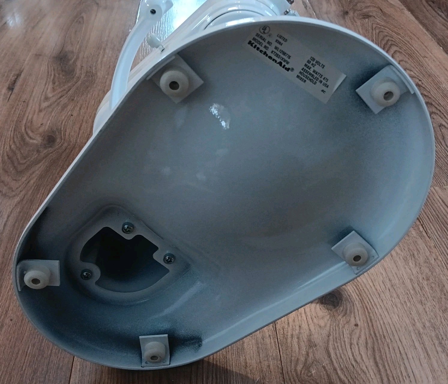 Used KitchenAid RKT2651XWW White Epicurean 6 QT 10 Speed Mixer Bowl Shields