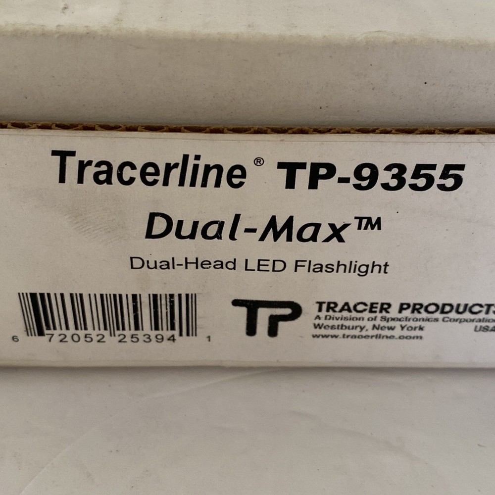 Tracerline TP9355 Dual-Max Cordless Multi-Function Flashlight Blue/white 3 x AAA