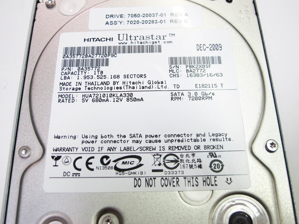 Avid Unity Spare 1 TB Drive for Unity XT Chassis or Media Engine Chassis