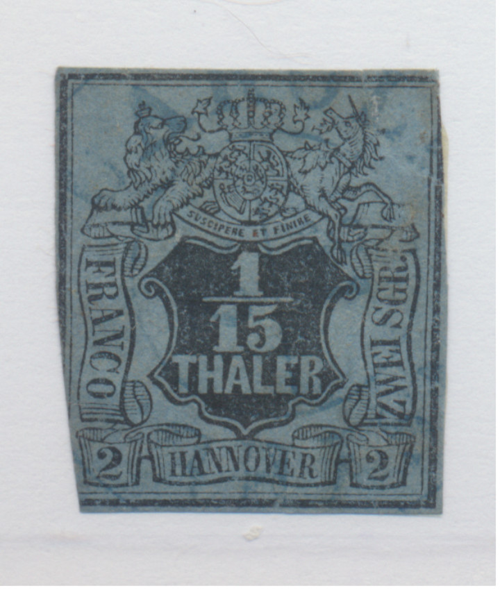 Hanover (German State) Stamp Scott #5, Used, Incursion
