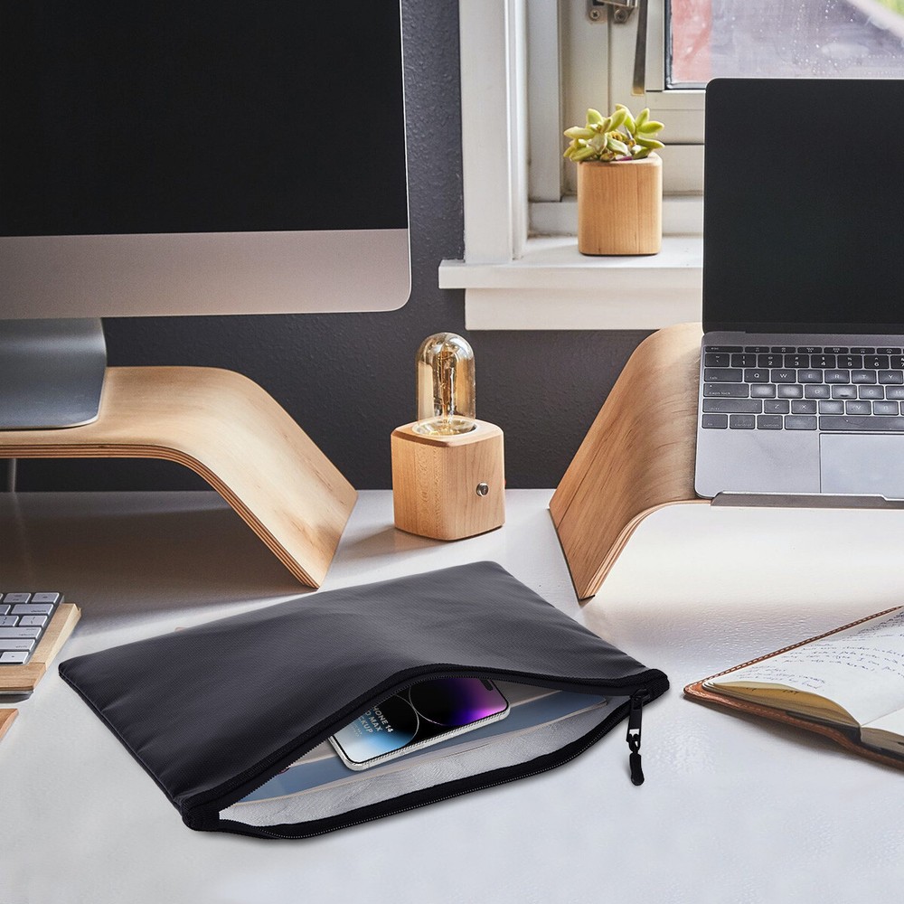 2000℉ Fire Proof money Bag Fireproof Document Pouch Waterproof Safe Cash US