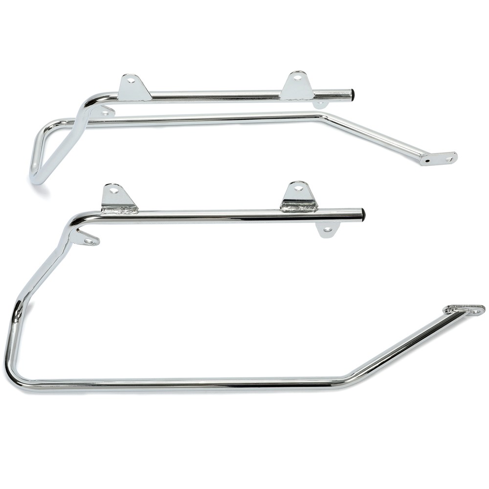 For Harley Heritage Softail 1984-2017 Chrome Saddlebag Conversion Brackets Set
