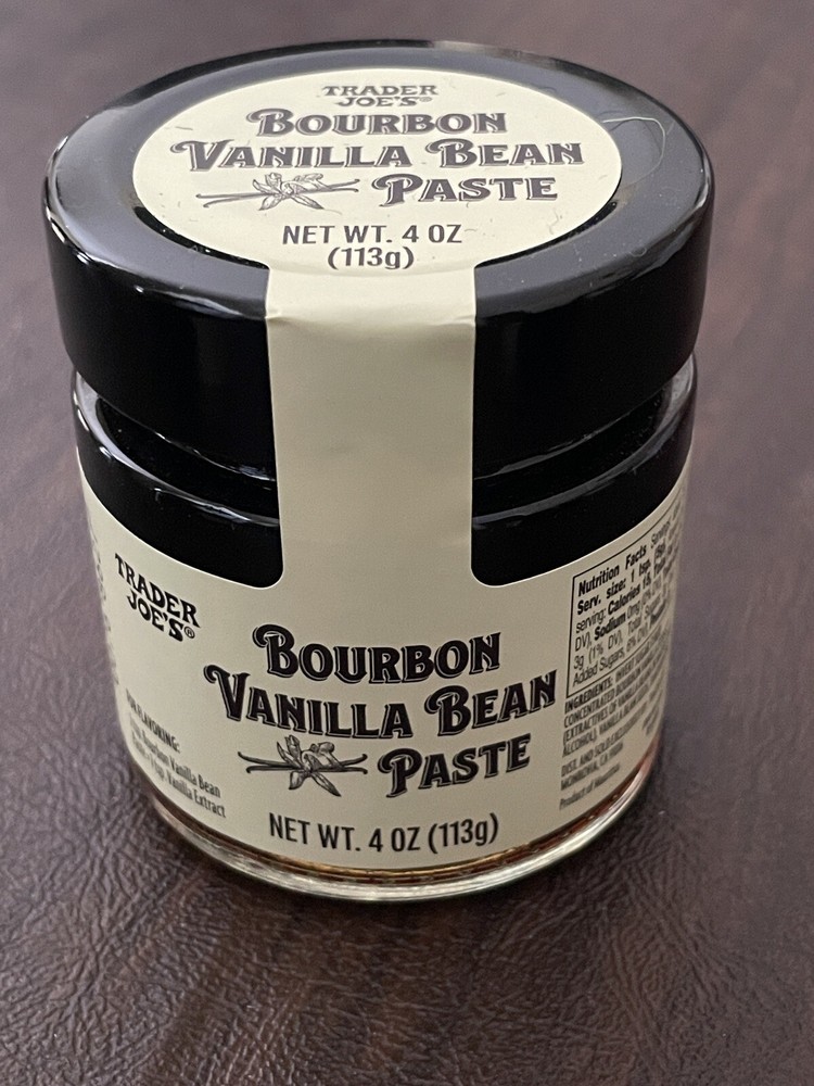 Trader Joe’s Bourbon Vanilla Bean Paste 4 oz Glass Jar