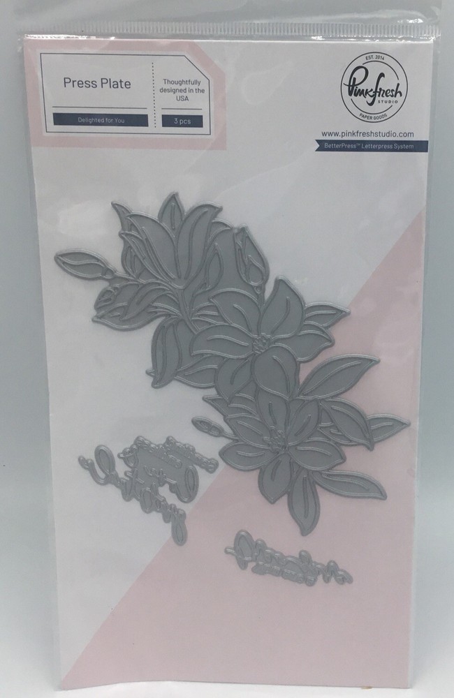 PinkFresh Studio Delighted For You Press Plate  : Delightful Collection