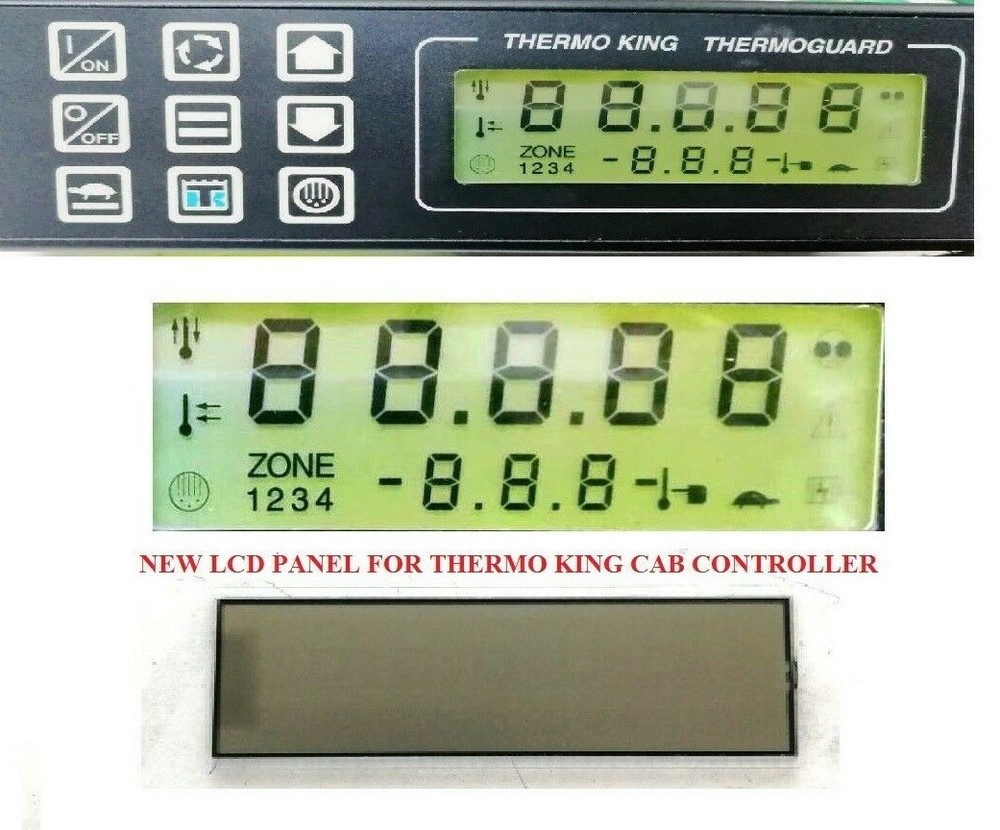 TRP LCD DISPLAY REPLACEMENT FOR THERMO KING TS300 CAB CONTROLLER AFTERMARKET