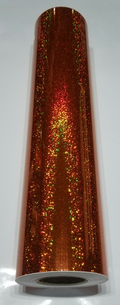 Orange Sequins Sign Vinyl 24" x 6 ft