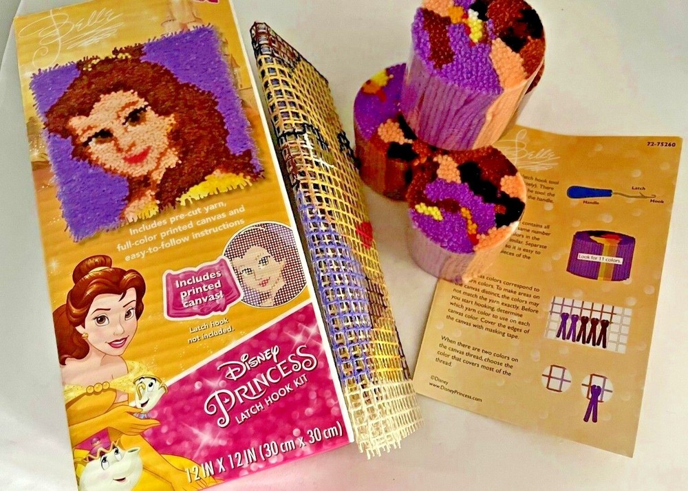 Disney Princess - - Belle Hooked Rug Kit  NEW