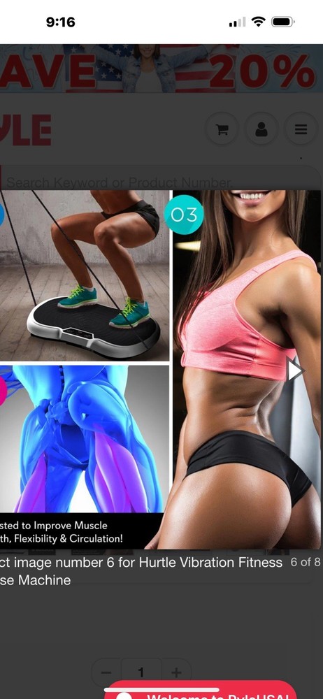 Hurtle HURVBTR35 Standing Vibration Fitness Machine
