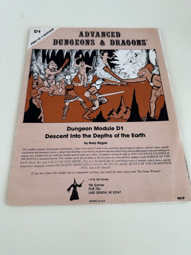1st PRINTING D1 + D3 Modules | Advanced Dungeons & Dragons | 1978