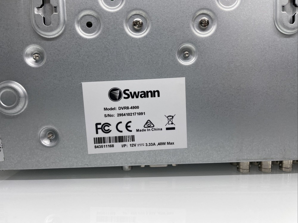 Swann DVR8-4900 Digital Video 2TB HDD Recorder (J)