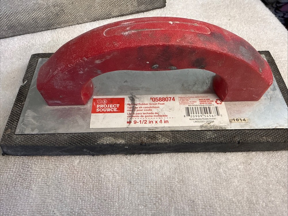 X4 Goldblatt 10x4” & 9.5” X 4” Inch Grout Float & molded rubber float, Paceseter