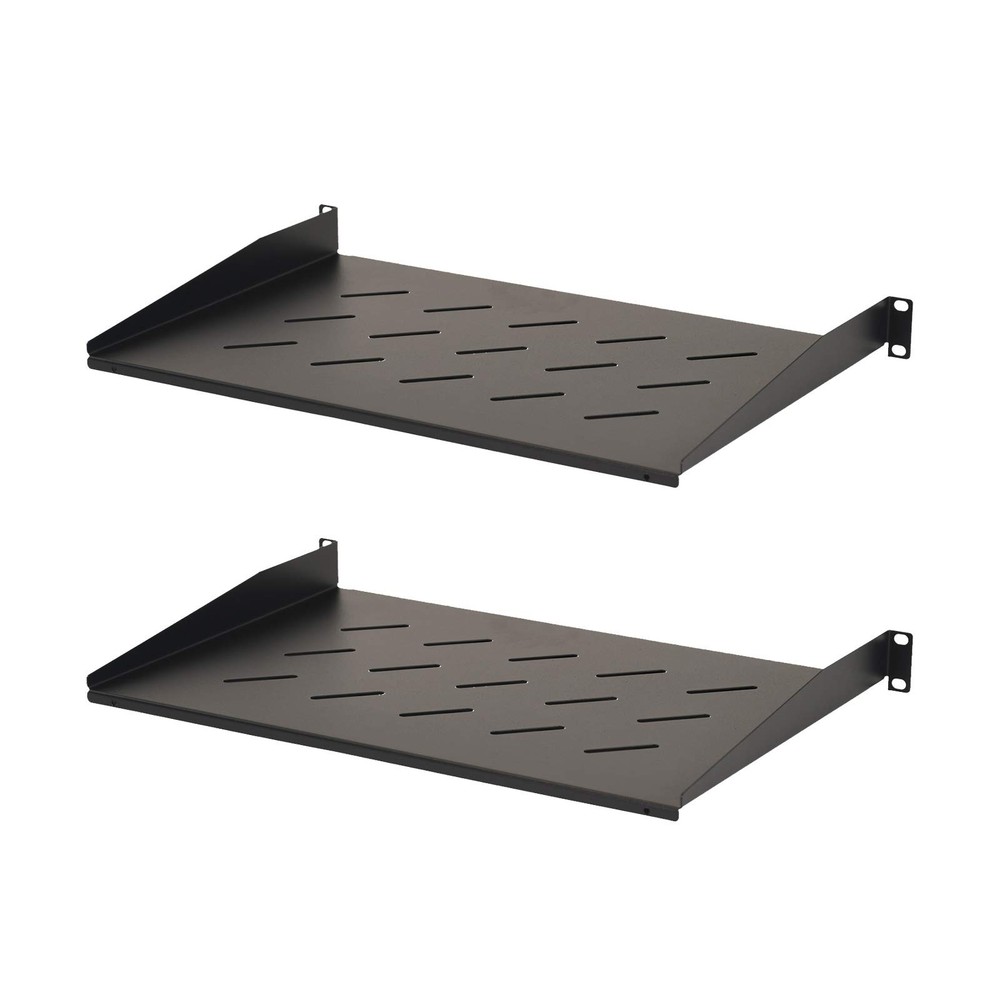 Aeons 1U Universal Server Rack Shelf Vented Rackmount Cantilever Shelf 12 Deep,