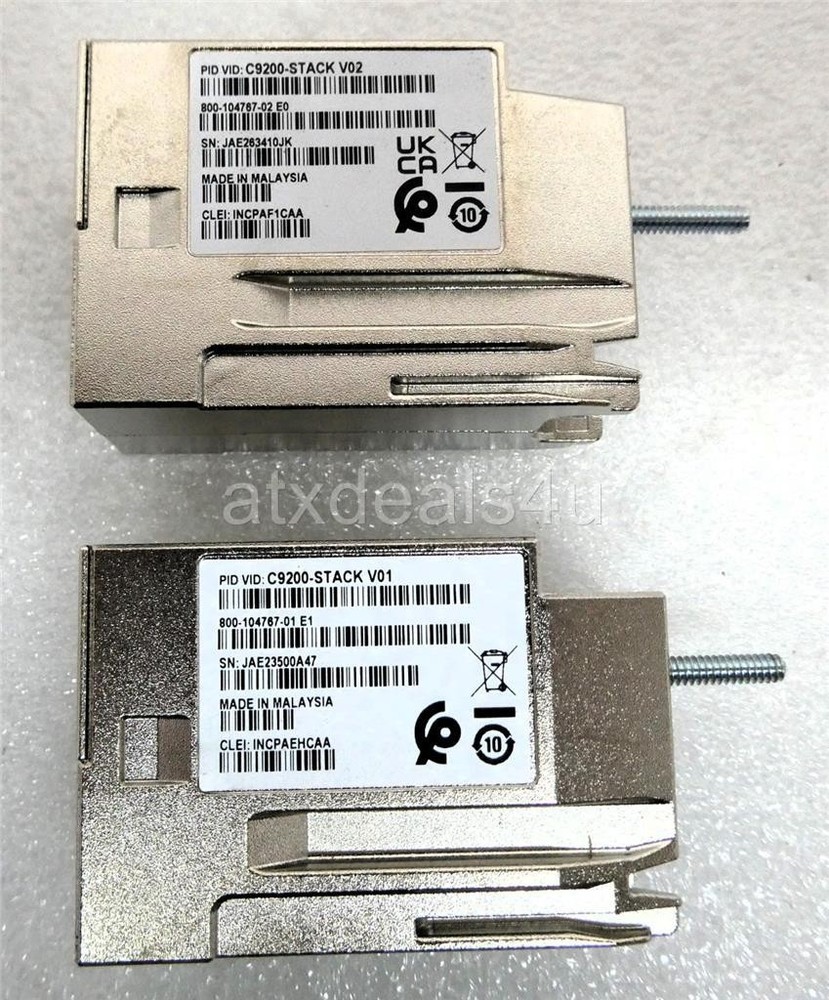 Cisco STACK-T4-50CM V02 C9200L-STACK-KIT Stack Module Kit W/STACK-T4-50CM Cable