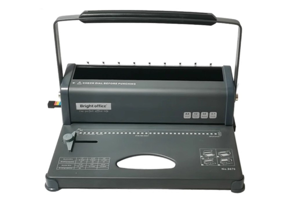 Ring Binder Punching Machine 34-Hole Small Manual Square Hole Punching Machine