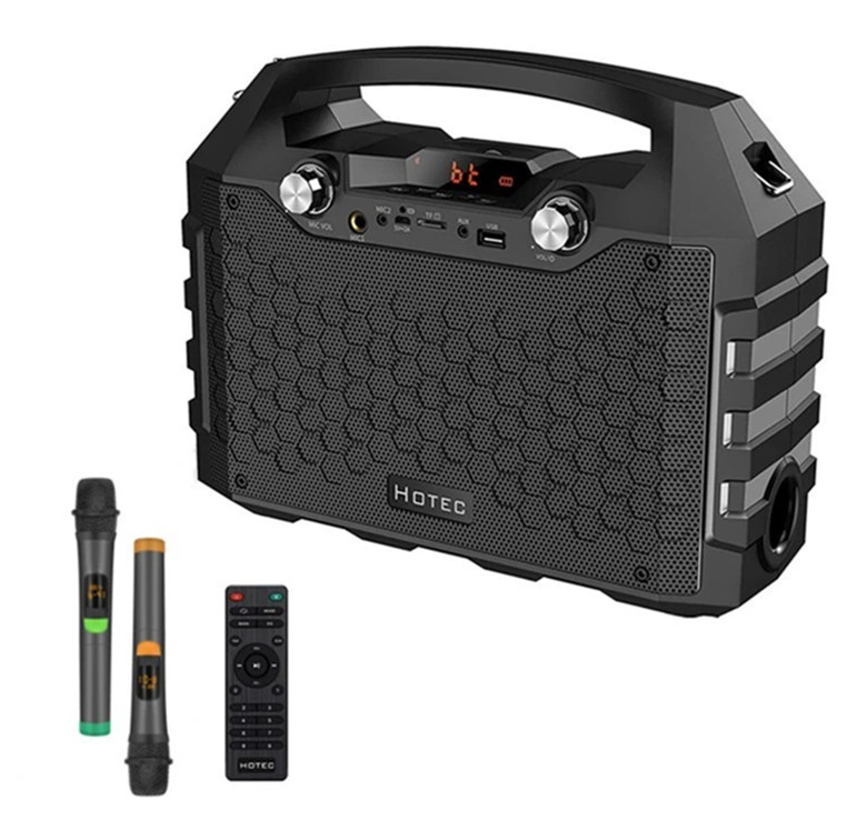 Hotec Wireless Bluetooth Portable PA Speaker System, Powerful Bluetooth KaraokeH
