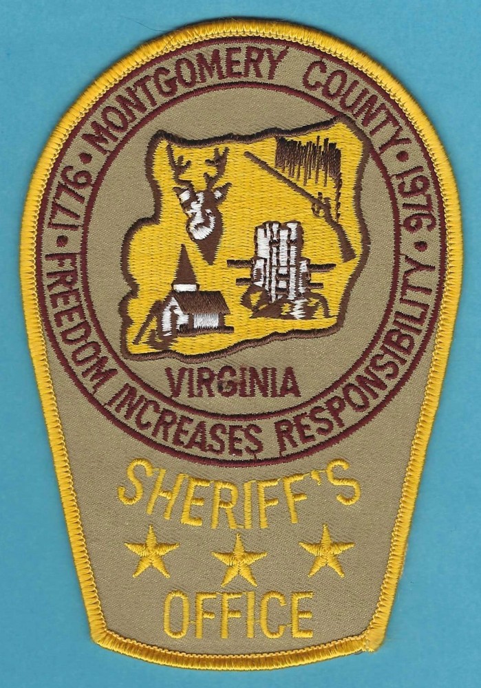 MONTGOMERY COUNTY VIRGINIA SHERIFF PATCH