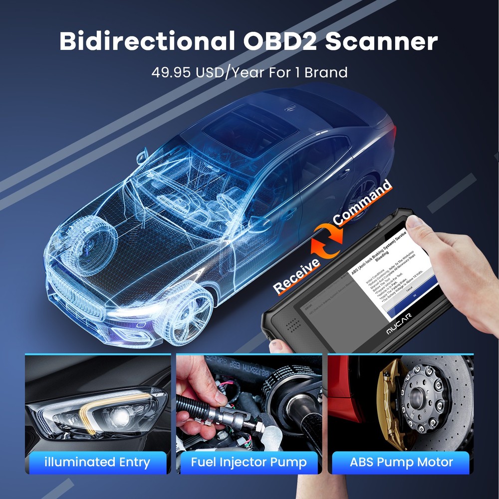 MUCAR VO6 128+ Vehicle Coverage OBD2 Scanner All Systems Auto Diagnostic Scanner