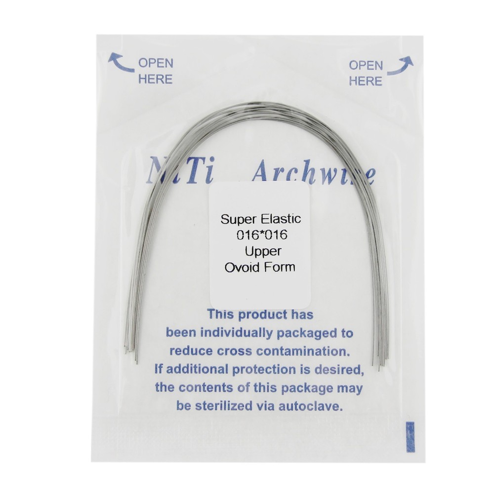 100PCS Dental Orthodontic Arch Wire Niti Super Elastic Rectangular Square Ovoid