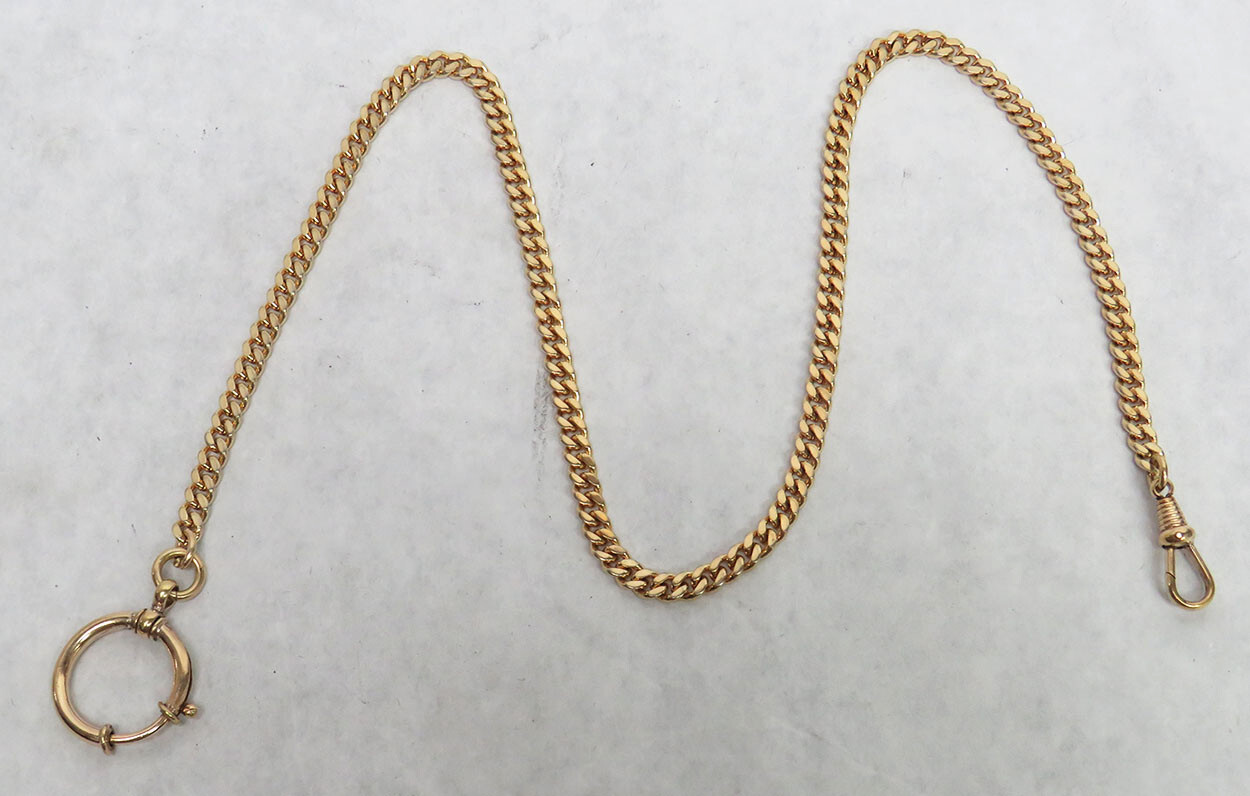 VINTAGE GF 16" POCKET WATCH CHAIN