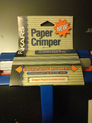 Fiskars Paper Crimper Extra Wide Rollers 9340 - NEW
