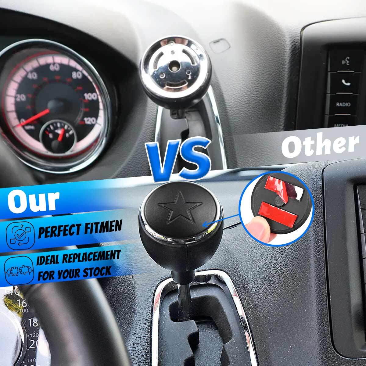 Shift Lever Knob Cap For Chrysler Town&Country 2011-2016 1RV42DX9AB Gear Shifter