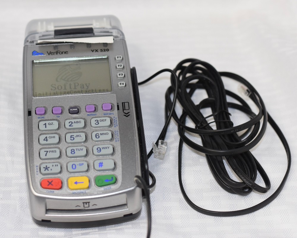 Verifone VX520 Credit Card Machine Terminal Reader "PERFECT WORKING CONDITION"