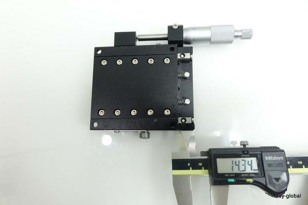 X Axis Micrometer Stage MID Optical positioner +/-13mm stroke 80X80X20 #6