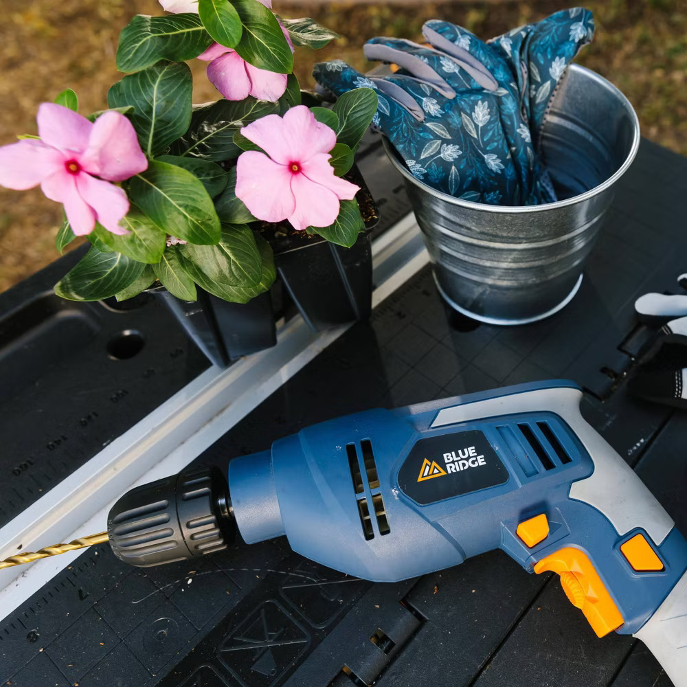 Blue Ridge Tools Electric Drill 4.5 Amp Variable Speed Soft Grip