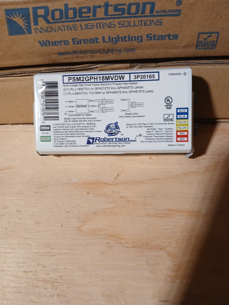 New Robertson PSM2GPH18MVDW Electronic Program Start Ballast