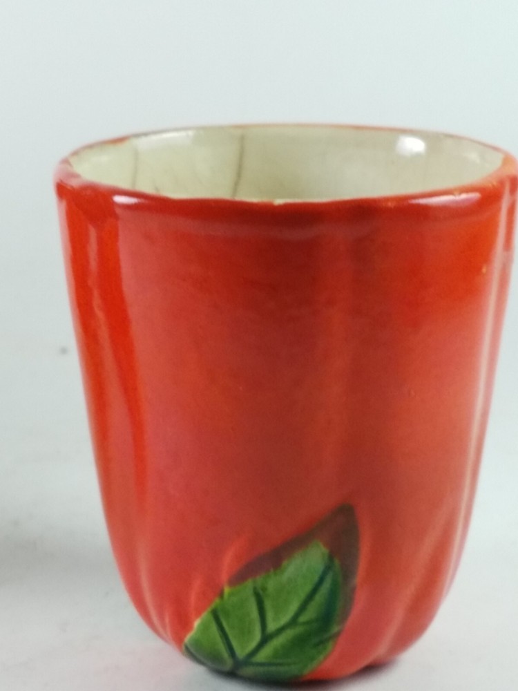 Pumpkin Teapot And 6 Cups Mugs Set Squash