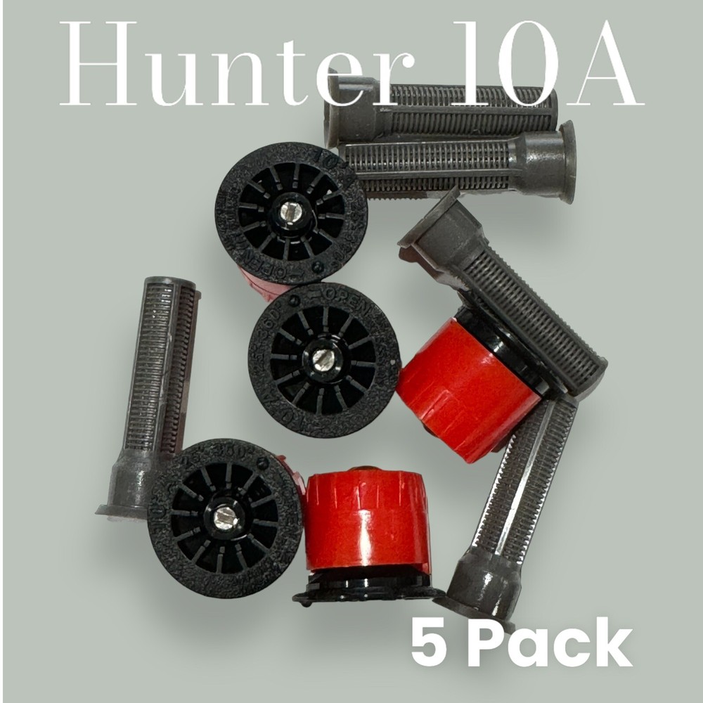 5X Hunter 10A Spray Nozzle 10 Foot Radius Adjustable Arc w Filter Screen