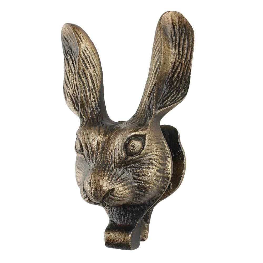 Handmade Iron Rabbit Face Design Door Knocker Home Decor