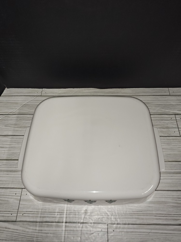 Corning Ware Christmas Tree A-21-B-N Casserole Lasagna Baking Pan Open Roaster