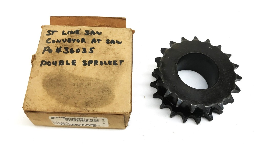 Browning Double Roller Chain Sprocket DS40H19 NOS