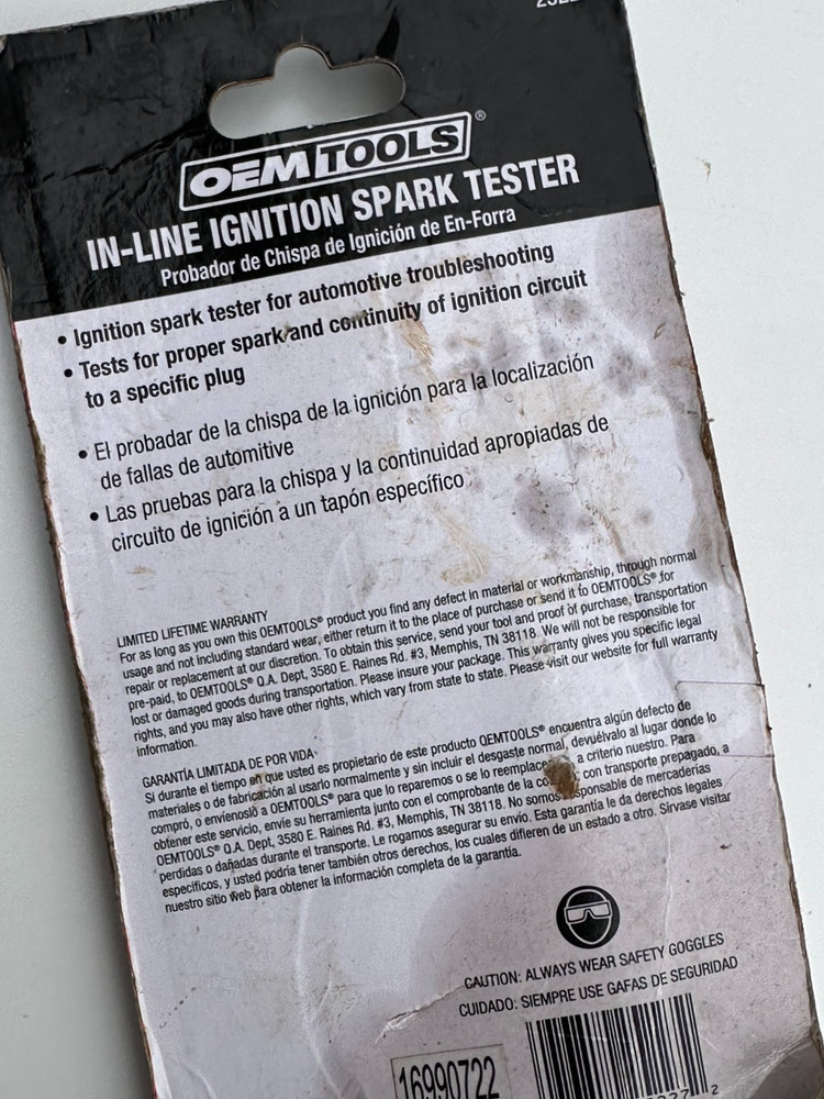 OEMTOOLS In-line Ignition Spark Tester