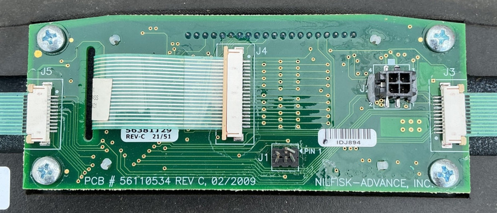 56381129 nilfisk-advance dashboard ,worked but protective screen was torn
