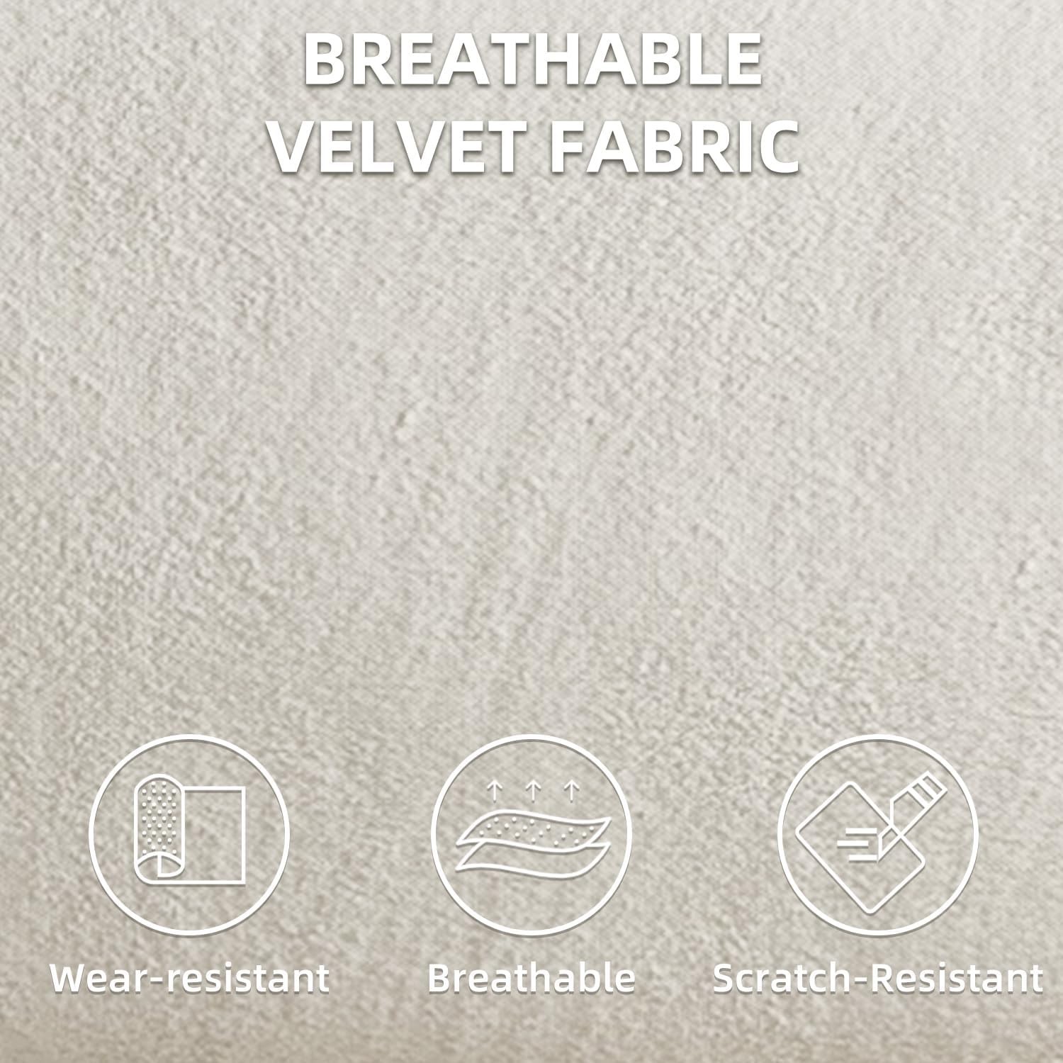 EBELLO Swivel Barrel Chair, Velvet Fabric Swivel Accent Chair with Soft Cushion