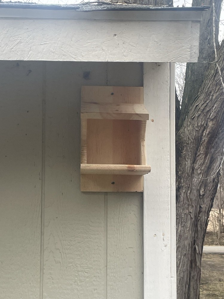 Pine Wood Robin Nesting Box~Dove Nesting Box~Cardinal Home~phoebe Nesting Box
