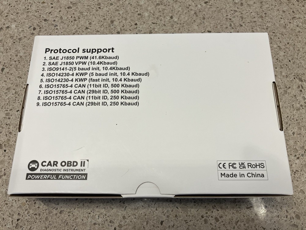 OBD2 Scanner Diagnostic Engine Car Code Reader - Car OBDII/EOBD Diagnostic Tool