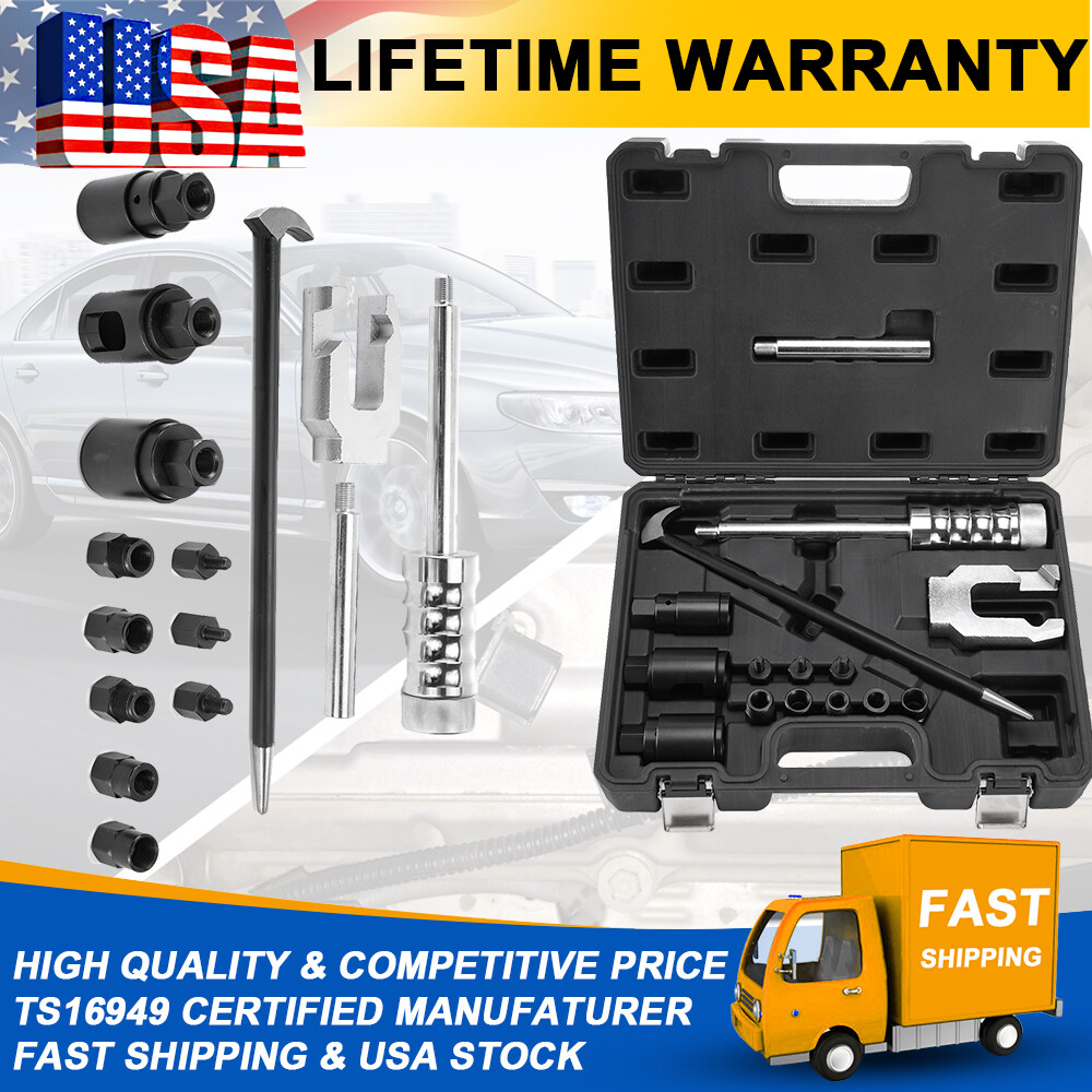 15X Auto Diesel Injector Remover Slide Hammer Puller Extractor Tool Complete Set