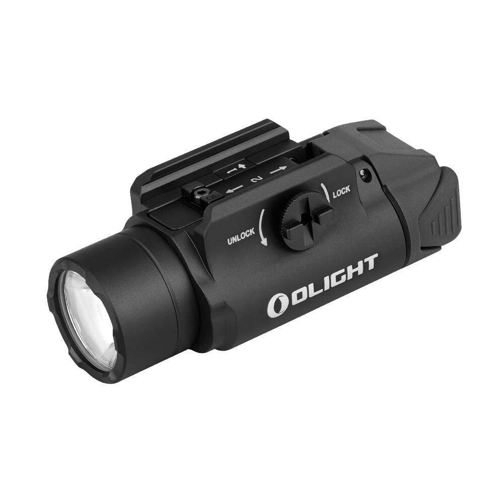 Olight PL-3R Valkyrie Rechargeable Rail Mounted Tactical Light, Black, 1500 Lume