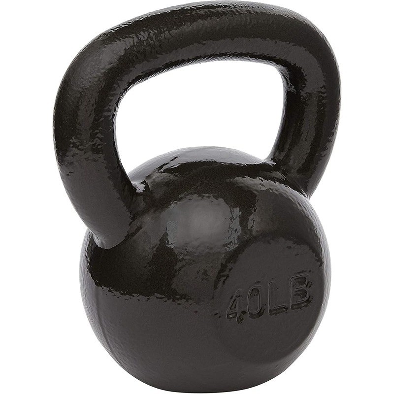 40lb Kettlebell Solid Cast Iron Weight Training Resistance Exercise Home Gym New
