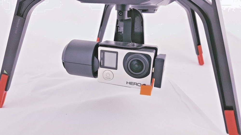 3DR SOLO GIMBAL Modified CAMERA CLIP Orange