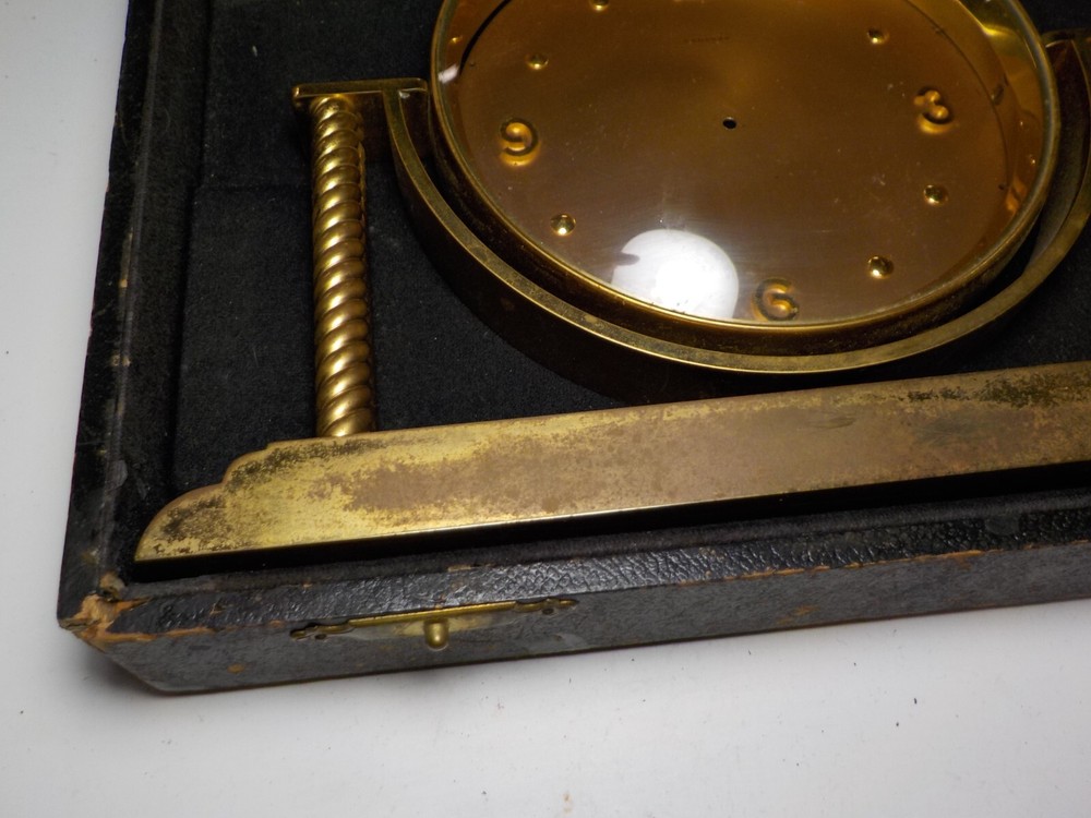 VINTAGE CONCORD SALESMAN SAMPLE CLOCK WITH CASE CLOCKMAKER