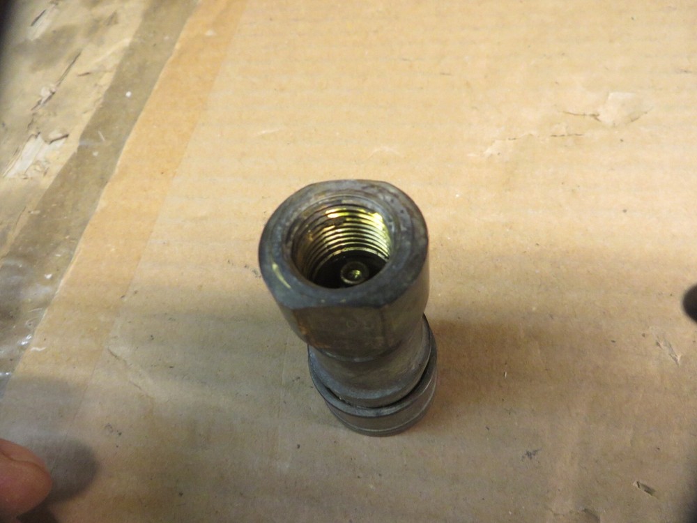 BBQ LP GAS QUICK DISCONNECT FITTING BRASS GOOD USED