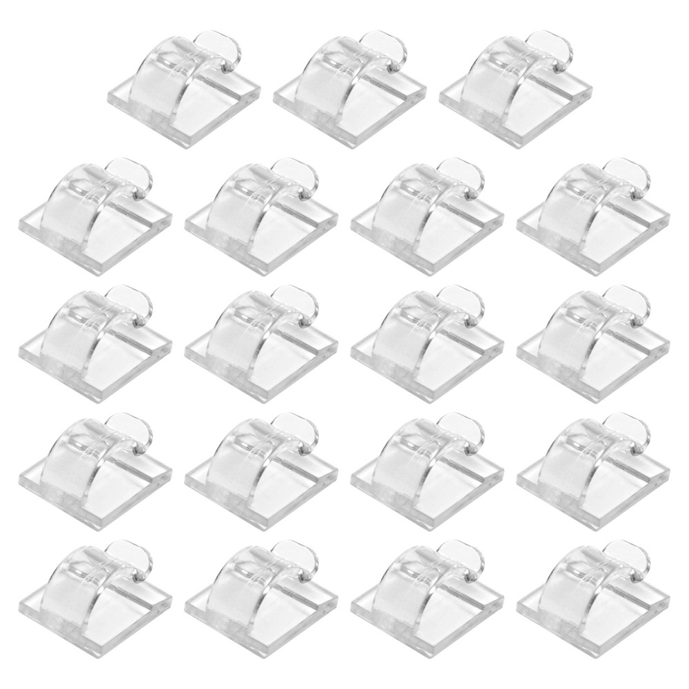 Hooks for Outdoor String Lights Clips 15 Pack Clips Clear Light Hook with5550