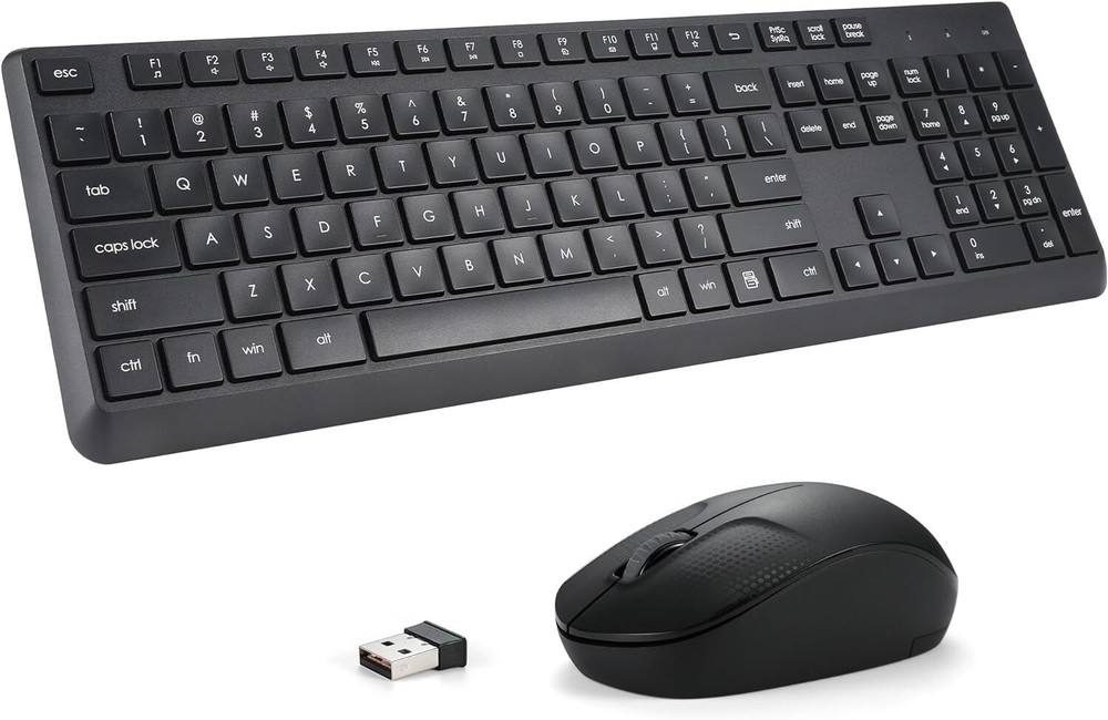Combo Teclado y mouse Inalambricos para Windows, Android TV Box/Raspberry / PC