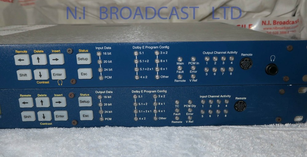 1x Dolby E DP571 encoder and 1x Dolby E dp572 decoder 