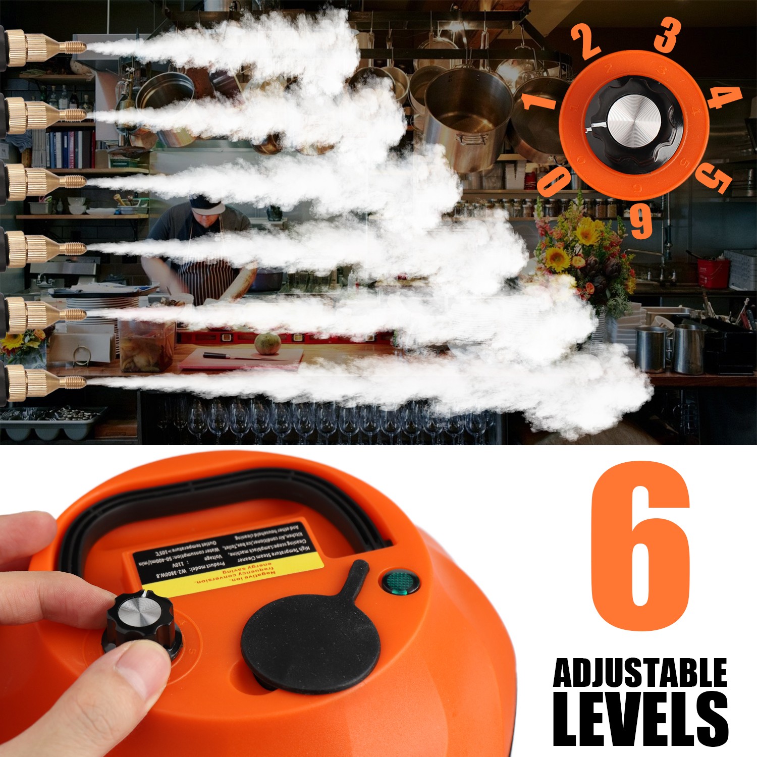 3800W Handheld Steam Cleaner High Pressure Household Car Steam Cleaning Machine