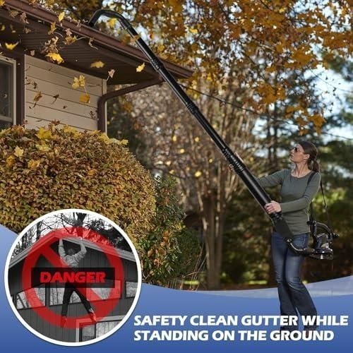 Buzzlett Upgraded Universal Gutter Cleaning Tools for Leaf Blowers, Compatible w